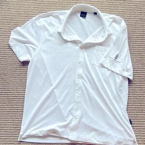 Men’s Dunning white Ritz Carlton Grand Cayman short sleeve  button up XL